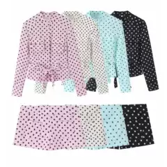 Pb&Za Women's Clothing 2026 Summer New Style Polka Dot Shirt-Style Jacket 2010708+Shorts 3067420