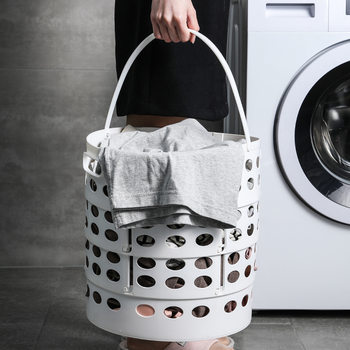 Gap Toilet Laundry Basket Household Bathroom Toilet Storage Dirty Clothes Large Capacity Dirty Clothes Basket Foldableing Dirty Clothes Basket