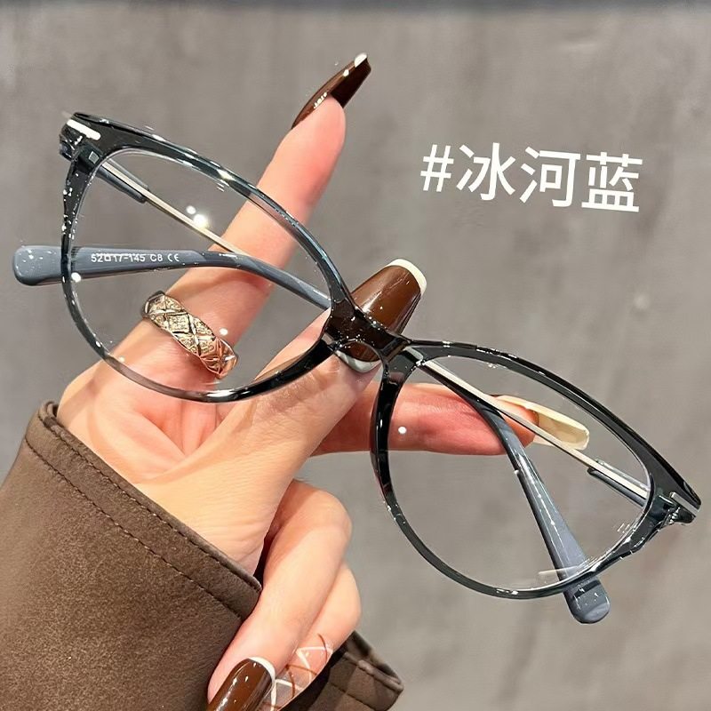 Korean Style Yang Cat-Eye Frame Glasses for Myopic Women Can Be Equipped with a Prescription Makeup Artifact, a Large Frame That Shows the Face and Small Eyes