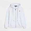Zipper white with red label