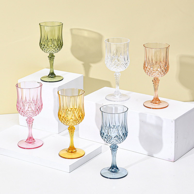 Direct Sales from the Manufacturer, Large Quantity, High-Quality Imitation Glass Plastic Cups, Tall Plastic Cups, Drinking Cups, Red Wine Glasses, Wine Accessories