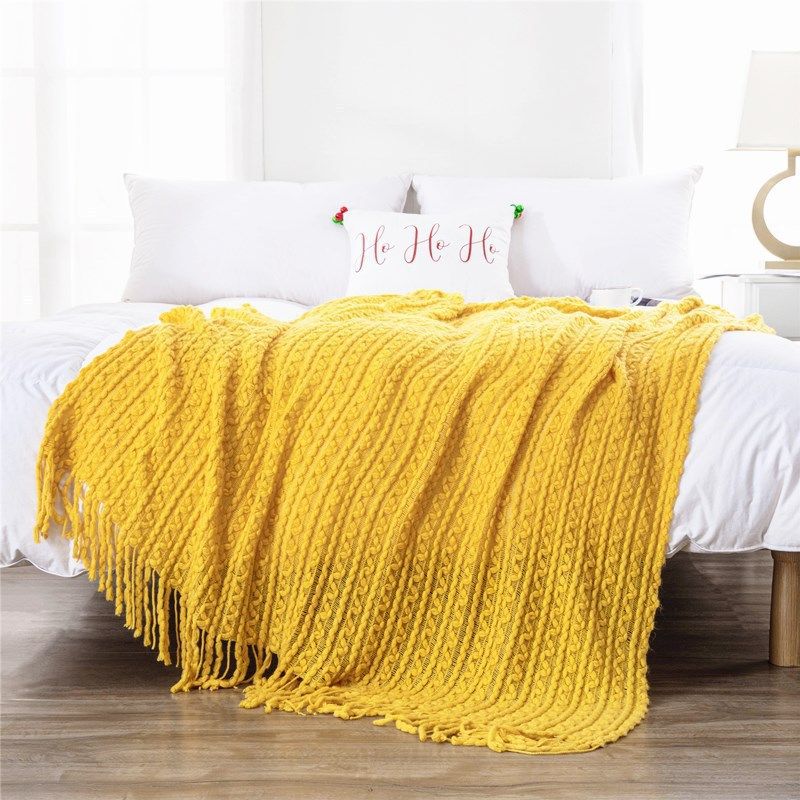 Sofa Blanket, Bed Flag, Bedside Blanket, Office Nap Blanket, Scandinavian Knitted Sofa Blanket Wholesale