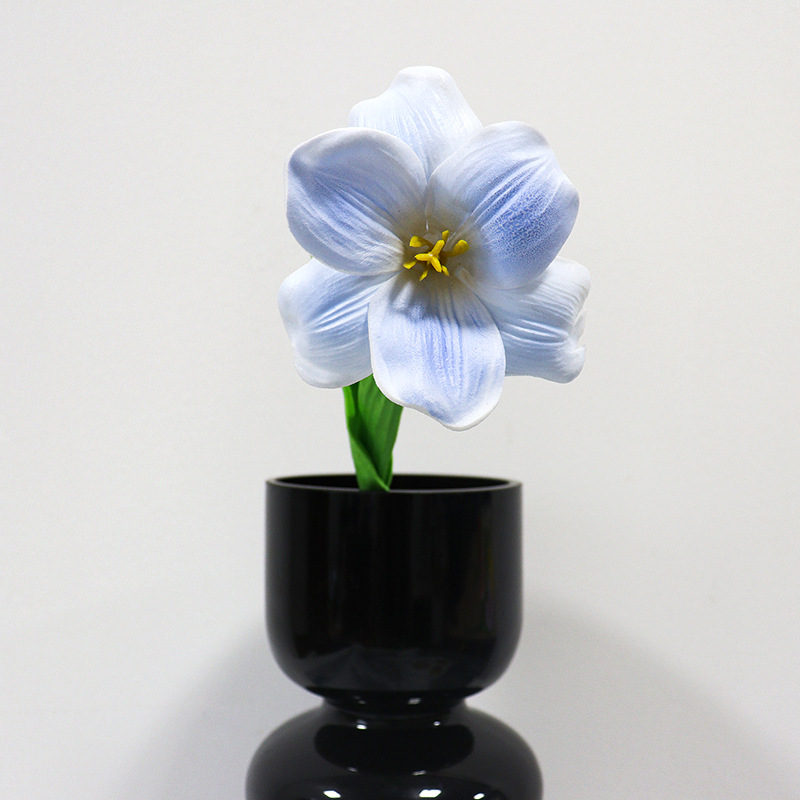 佰顺郁金香仿真花婚礼假花花束拍摄道具家居客厅装饰PU仿真花批发