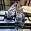 Long scarf navy blue