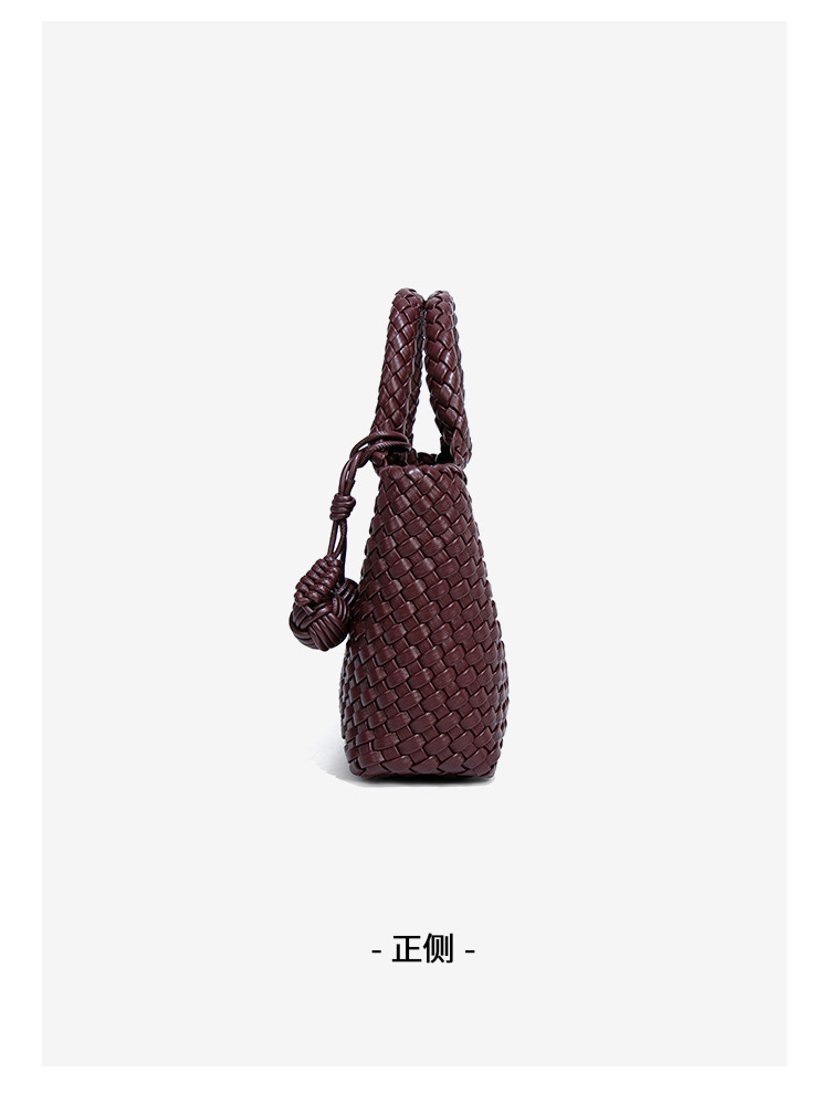 Túi xách tay nữ da PU dáng tote nhỏ đeo chéo — B2405 # màu bạc, B2405 # màu đen, B2405 # màu nâu, B2405 # Màu tím khoai môn