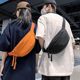 New Chest Bag Crossbody Bag Fashionable Waist Bag Men's and Women's Couples Sports Bag Ins Simple Large Capacity Student Shoulder Bag