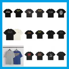 American Retro Trendy Brand Gallery Dept Gallery Letter Printed Men's and Women's Loose Double Yarn Short-Sleeved T-Shirt