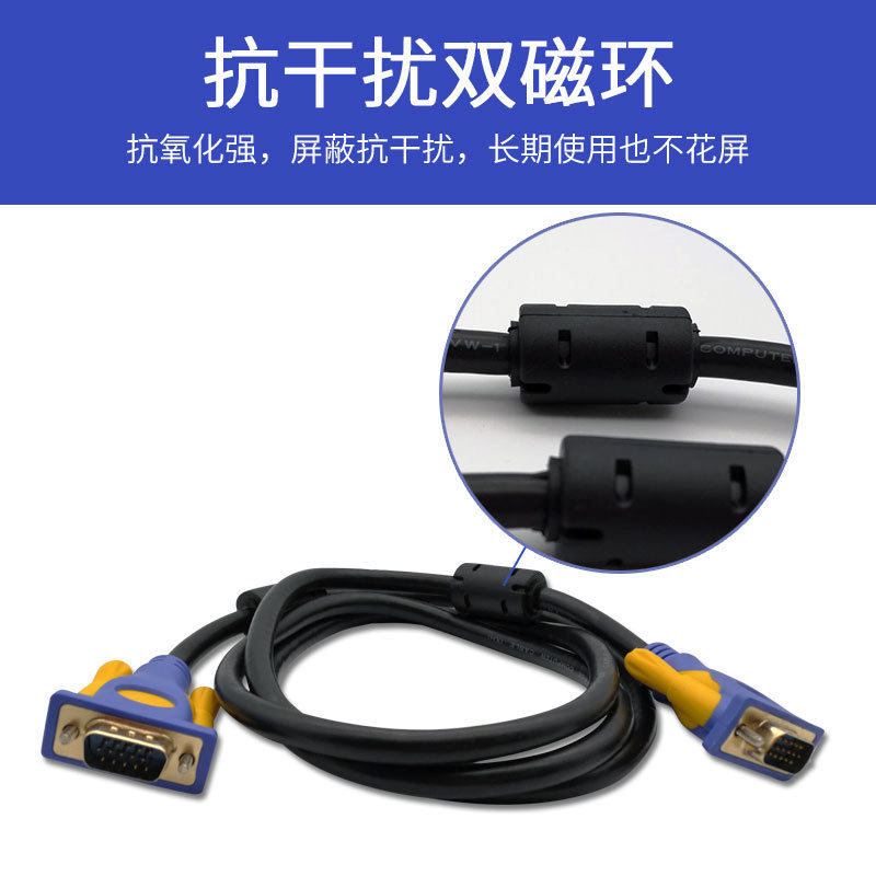 Wholesale Feinier VGA line 3 + 9VGA line VGA video monitor HD computer case cable