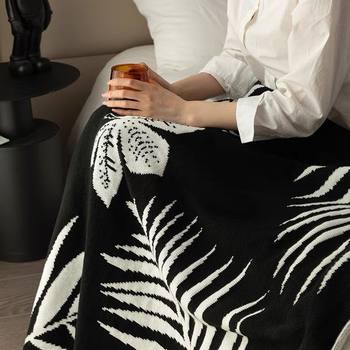 G4A Scandinavian Living Room Single Sofa Blanket Knitted Blanket Office Nap Blanket Towel Quilt Bedside Towel