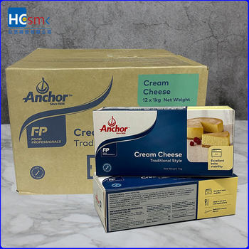 New Zealand Anjia cream cheese 1kg * 12 boxes cream cheese cheese cake baking raw materials full box