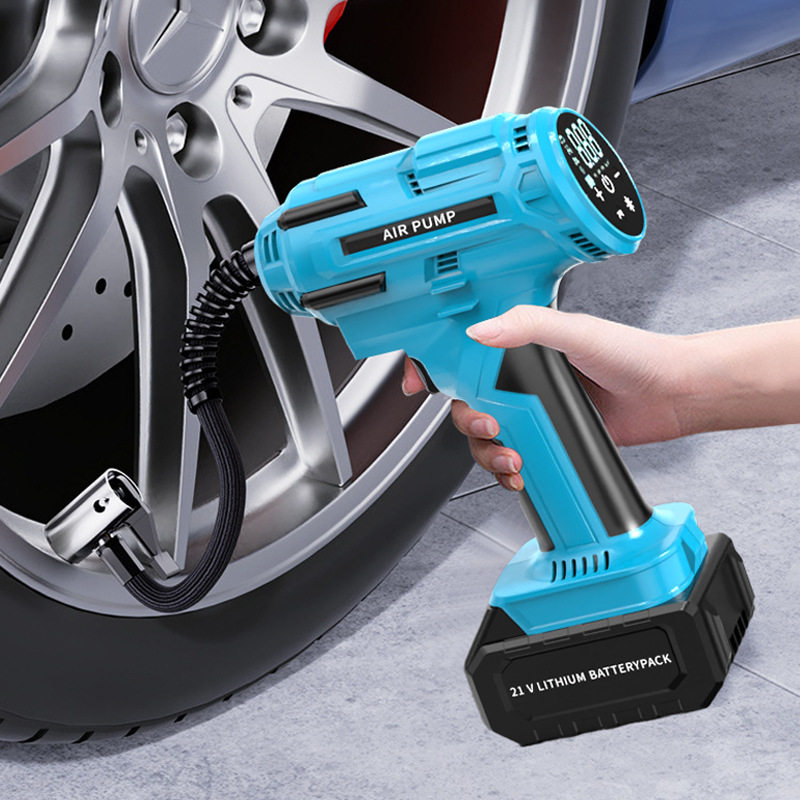 Car Air Pump Intelligent Digital Display Wireless High Pressure Air Pump Portable Car Bicycle Tire Ball Air Pump
