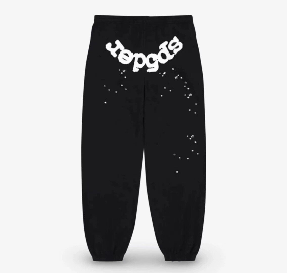 跨境爆款连帽衫555555美潮街头重磅宽松Sp5der卫衣卫裤男套装现货