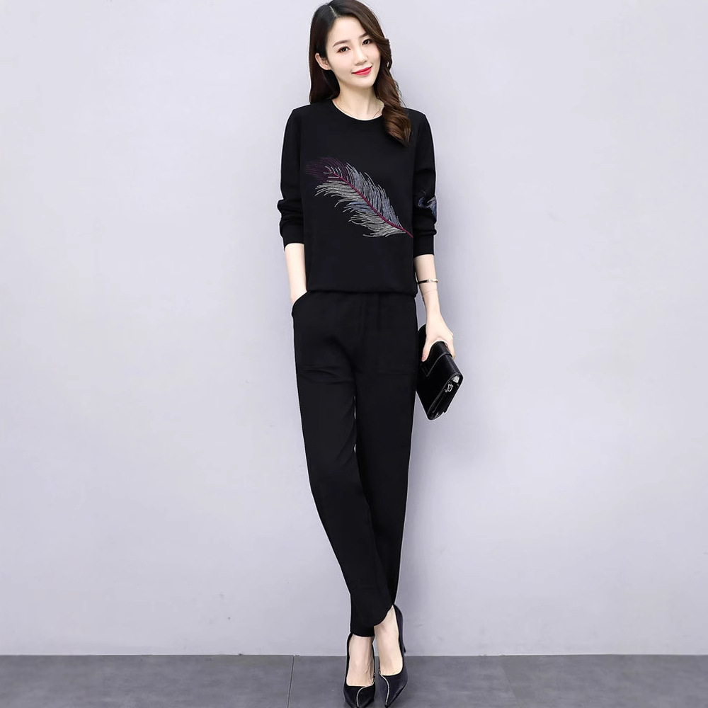 (Mới) Mã K1244 Giá 1540K: Đồ Bộ Nữ Wotdpi Cả Bộ 2 Món Hàng Mùa Xuân Thu Đông Trông Trẻ Hơn Tuổi Thời Trang Nữ Chất Liệu G04 Sản Phẩm Mới, (Miễn Phí Vận Chuyển Toàn Quốc).