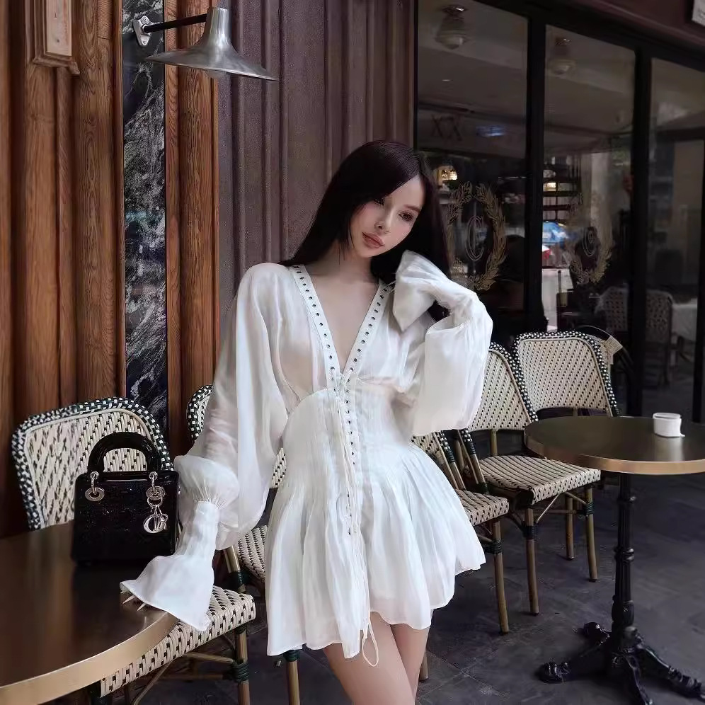 (Mới) Mã B0337 Giá 2100K: Váy Đầm Ngắn Nữ Dotdan Dài Tay Thời Trang Nữ Chất Liệu G05 Sản Phẩm Mới, (Miễn Phí Vận Chuyển Toàn Quốc).
