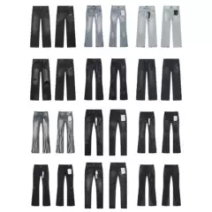 Cross-Border American Fashion Purple Brand Jeans Heavy-Duty American Fashion High Street Retro Casual Trendy Jeans Fashion Brand