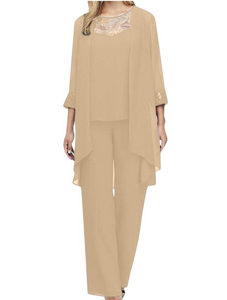 Lace Trimmed Three Piece Set Casual Slim Fit Solid Color Spring Summer Fashion for Women Wholesale Available