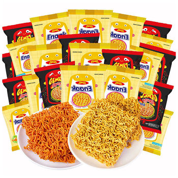 GEMEZ Indonesia imported enaak chicken noodles simply dry instant noodles full box of online popular casual snacks