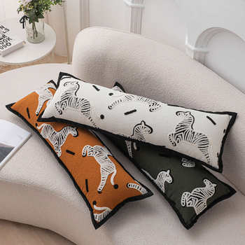 Rectangular Waist Pillow, Large Back Cushion, Living Room Sofa Cushion, Long Pillow, Leg Sleeping Bedside Cushion Cover
