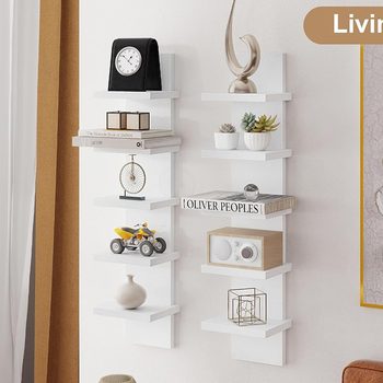 Cross-Border Entrance Home Display Soft Decoration and Storage Rack Ornaments Decorative Rack Living Room Wall Multi-Layer Wall Hanging Storage