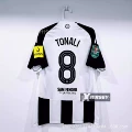 24-25 newcastle home personalized no. 8 tonali league cup final badge