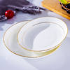 Plate Jingdezhen Ceramic Tableware Plate Household Dish Plate 8inch Rice Plate Round Plate Deep Plate Ceramic Dinner Plate Saucer