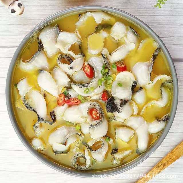 25 Packs of Boneless Black Fish Fillets, Boiled Fish, Pickled Fish, Hot Pot Black Fish Fillets, Prepared Raw Fish Fillets, Free Shipping