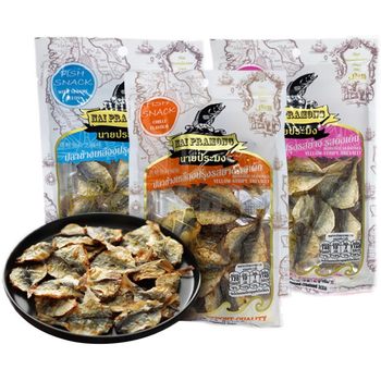 General Trade Thai Grilled Mackerel Dried Fish Fillets Fish Meat Snacks to Accompany Drinks Chewy Fish Charcoal-Grilled Flavor Seafood