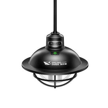 Smiling Shark New Retro Camping Light Tent Light Multifunctional Outdoor Lighting Portable Lantern Hanging Light Rechargeable