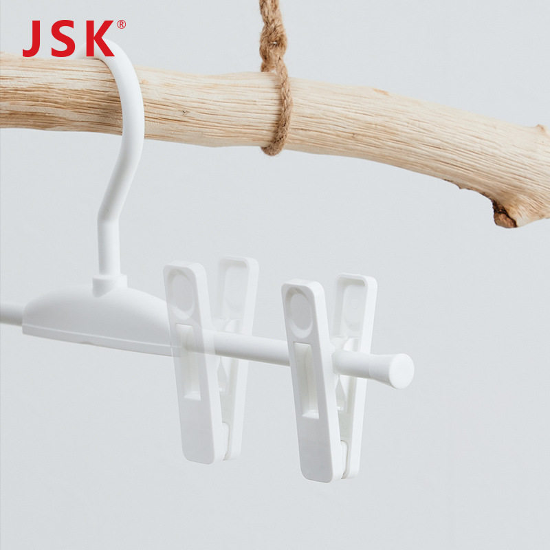 Japanese JSK non-slip plastic hanger pants rack pants clip skirt clip inner hanger pants clip drying clothes hanging clothing