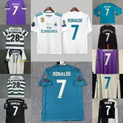 78 Real Madrid Home Jersey Short-Sleeved High-Quality Portugal Barcelona Football Jersey World Cup Cross-Border C. Ronaldo Jersey