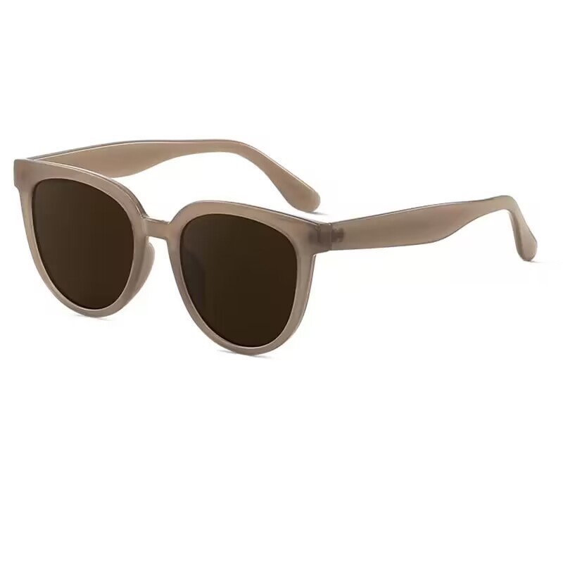 Korean Oval Frame Sunglasses for Women Ins Trendy Style Showing Small Face Retro Personalized Sunglasses Pc Material