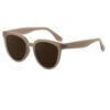 Korean Oval Frame Sunglasses for Women Ins Trendy Style Showing Small Face Retro Personalized Sunglasses Pc Material