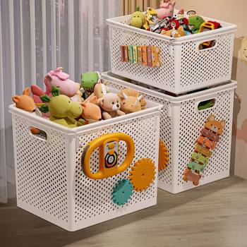 Children's Toy Storage Box Household Baby Stroller Storage Basket Large Capacity Stackable Plush Doll Storage Basket