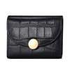 2021 New handmade mini card bag top layer cowhide change crocodile pattern storage bag RFID compact card bag tide