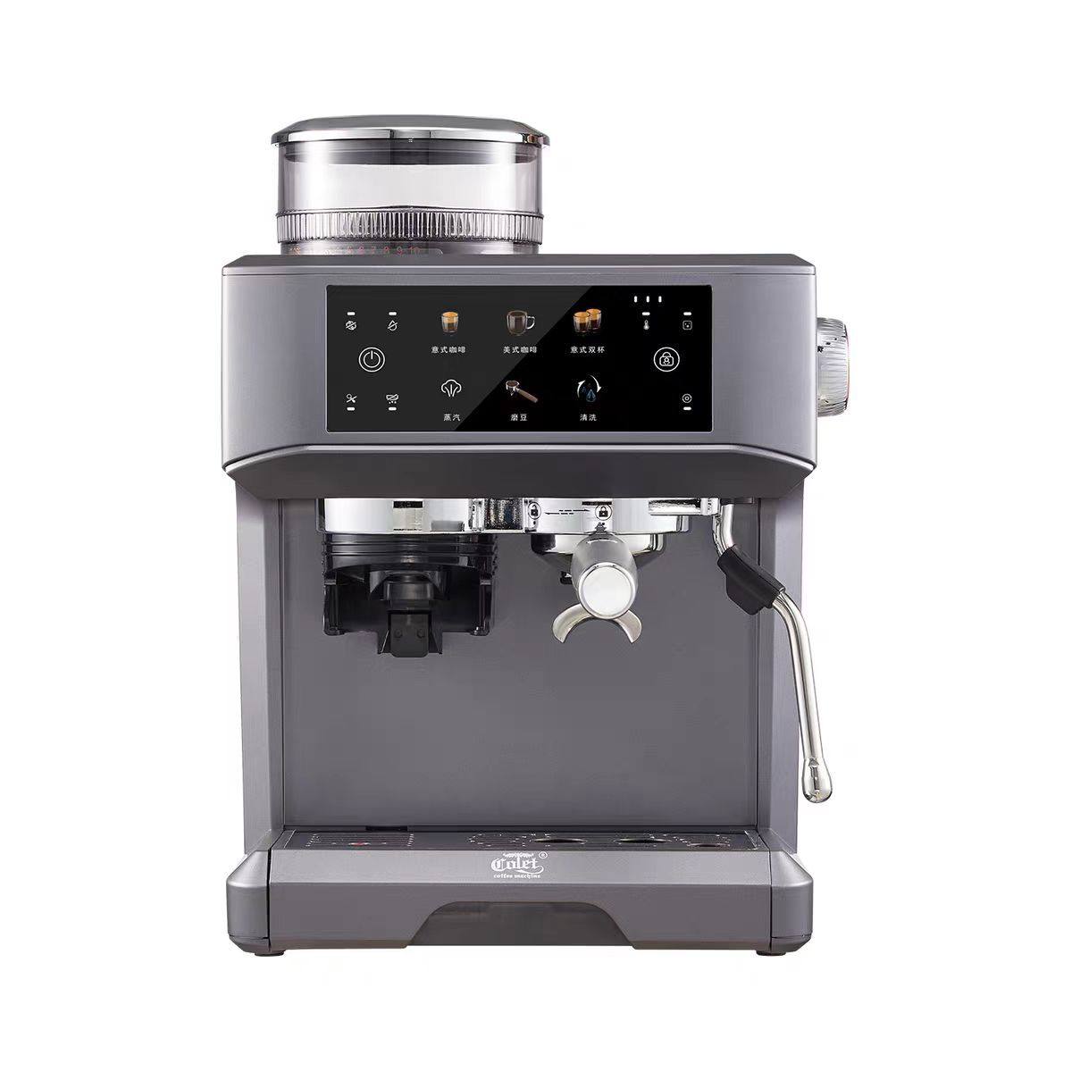 Kalent Coffee Machine Bz01 Italian Semi-Automatic Household Small Milk Froth Latte Art Grinding All-In-One Commercial