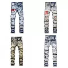 Circle and brand Jeans Distressed Jeans