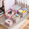 Thickened Plastic Storage Box with Wheels Clothes Storage Box Portable Quilt Oversized Toy Storage Box