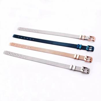 European and American Explosions Titanium Steel Mesh Band Bracelet 6-16mm Stainless Steel Watch Band Bracelet Adjustable Mesh Band Bracelet for Men and Women