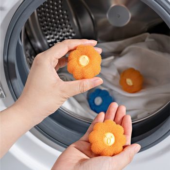 Flower Laundry Cleaning Ball Household Sticky Hair Cleaning Clothes Anti-Knot Washing Machine Powerful Cleaning Ball