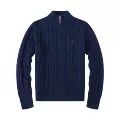 Half-zip navy blue