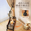 Household Hanger Floor Coat Rack Living Room Movable Clothes Rack Room Balcony Vertical Clothes Rack Drying Rack