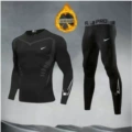 Sci-fi long sleeves + nine-point pants [empty hook suit] plus velvet