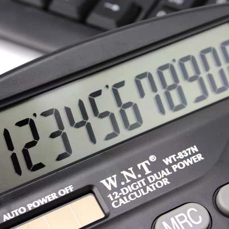 万能通计算器办公会计837太阳能学生财务双电源小号计算机WNT837