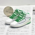 2 White Green (a pair of nude shoes)