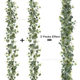 Cross-border Simulation Rattan Eucalyptus Money Leaf Fake Flower Vine Green Plant Pendant Christmas Vine Decoration Home Handmade Ornaments