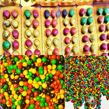 Multi-Flavor Chocolate Bean Crispy Filling Trendy Cocoa Butter Substitute Rainbow Stone Candy Nostalgic Snack Factory Wholesale