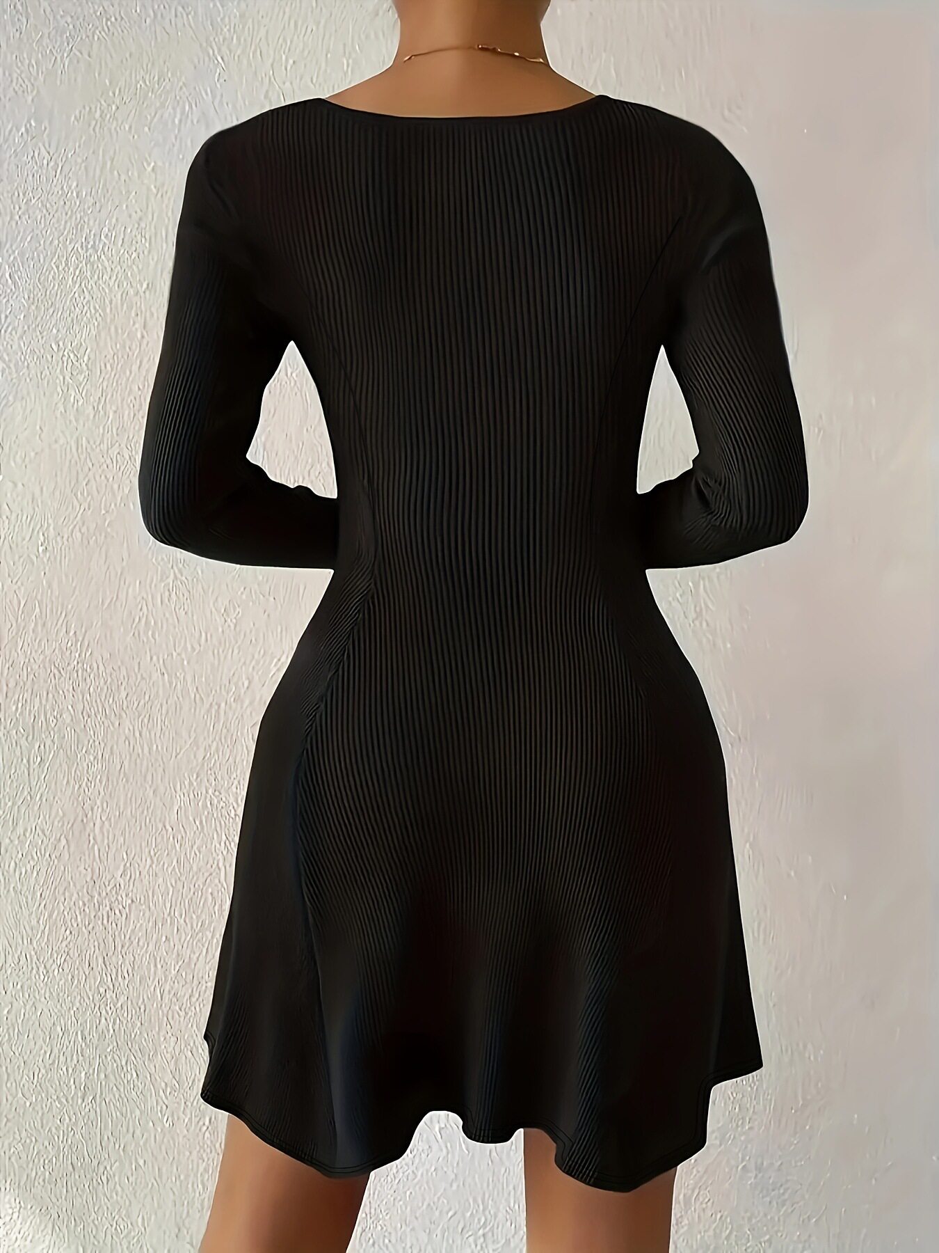 Women's Chic Slim Fit Long-Sleeve Dresses