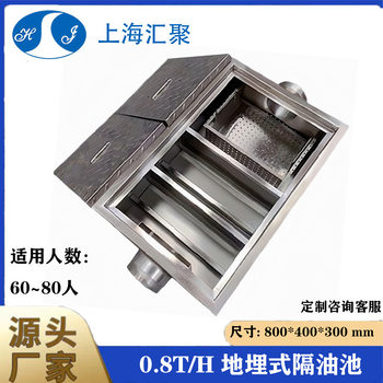 304 Stainless Steel Grease Trap Underground Model for Catering and Hotel Use Oil Separator Meets Environmental Protection Standards