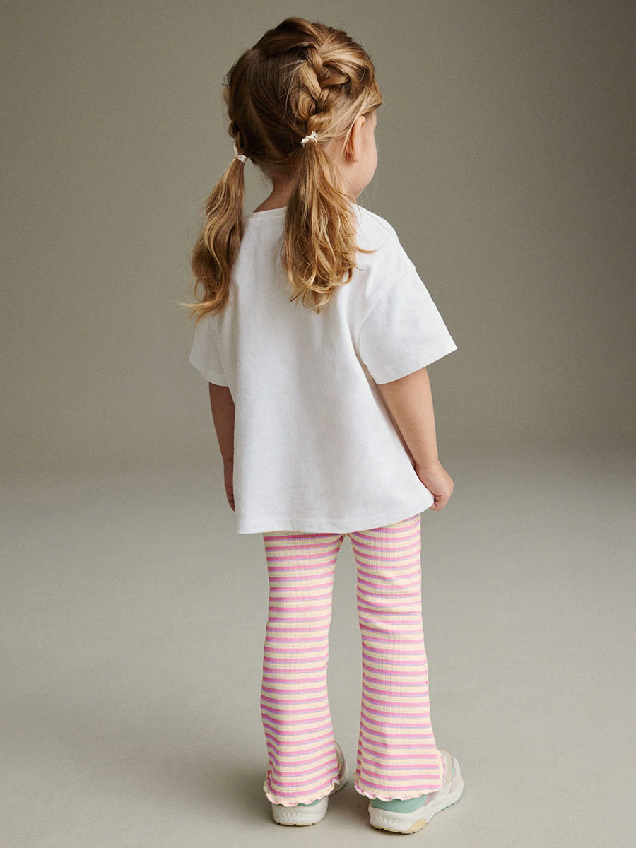 Source Factory Girls' Set, Summer Cartoon Kids' 2-piece Outfit, Girls' Set