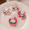 New Children's Strawberry Hair Band Does Not Hurt the Hair Little Girl's Ball Headband Hair Rope Cartoon Headband Hair Accessories